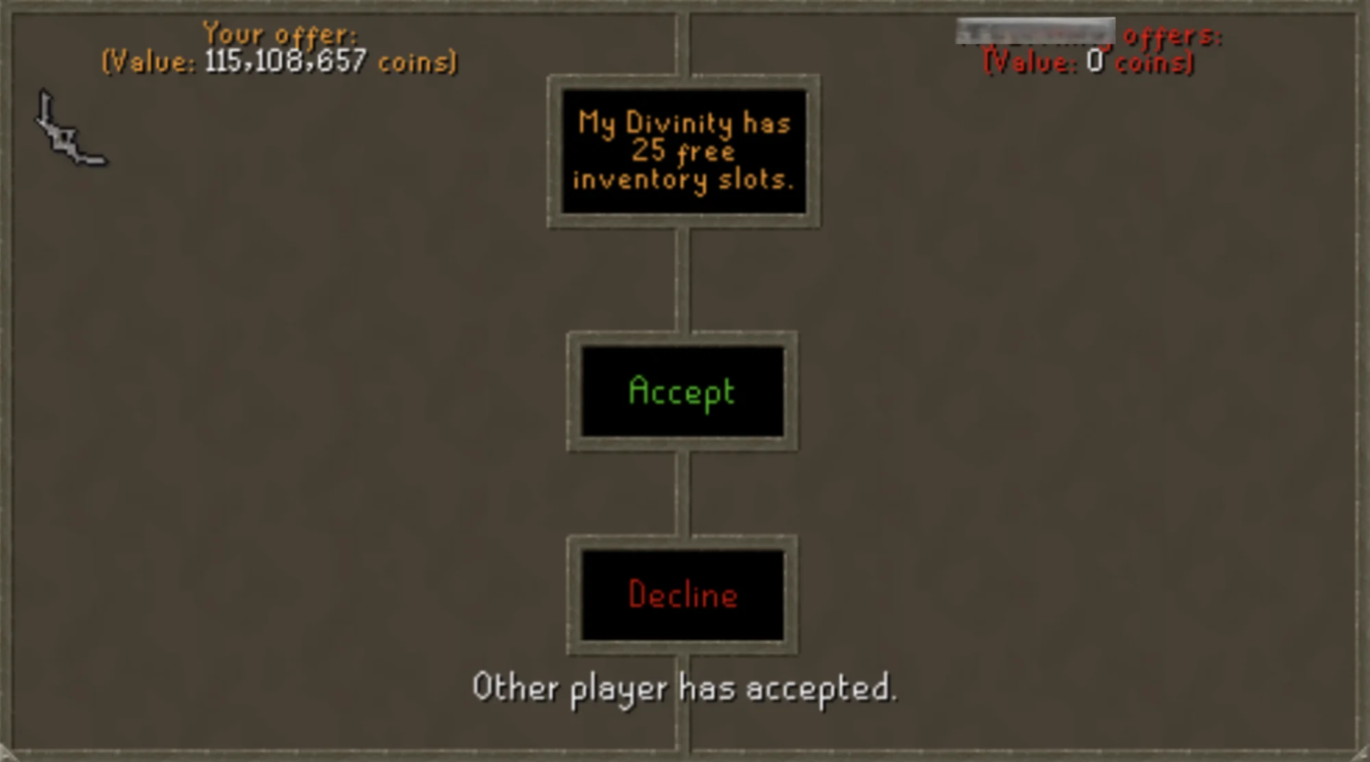 OSRS Item Trade - Receiving items instead of raw OSRS GP for safer delivery